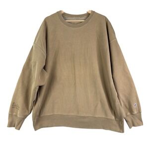 REVERSE WEAVE Crew Sweatshirt Beige‎ XL Long sleeve Cicio Eco Botanical Dyes